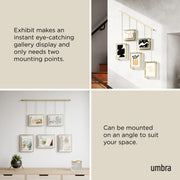 UMBRA - Exhibit Wall Picture Frames - Set of 5 Home & Kitchen Matte Brass