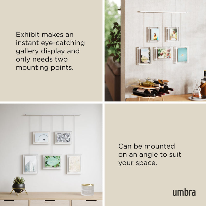 UMBRA - Exhibit Wall Picture Frames - Set of 5 Home & Kitchen White