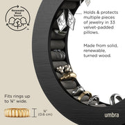 UMBRA - Ferris Jewelry Organizer | Rotating Multi - Tier Jewelry Storage Display for Accessories Home & Kitchen Black