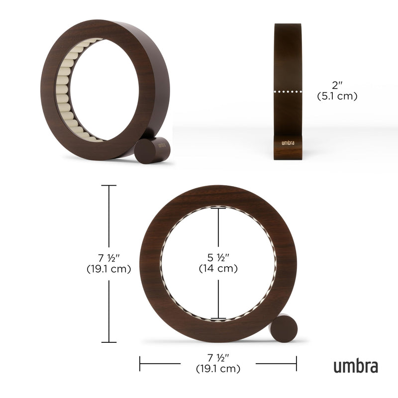 UMBRA - Ferris Jewelry Organizer | Rotating Multi - Tier Jewelry Storage Display for Accessories Home & Kitchen Walnut