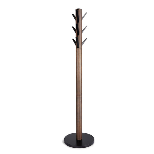 UMBRA - Flapper Coat Rack | Modern Entryway Coat Rack and Hat & Accessory Organizer Home & Kitchen Black - Walnut