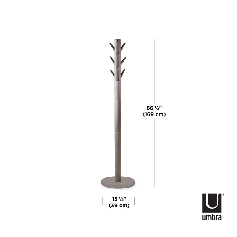 UMBRA - Flapper Coat Rack | Modern Entryway Coat Rack and Hat & Accessory Organizer Home & Kitchen Grey