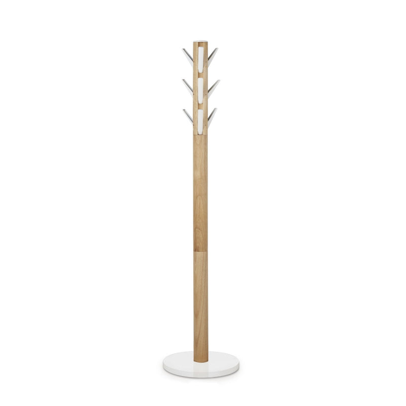 UMBRA - Flapper Coat Rack | Modern Entryway Coat Rack and Hat & Accessory Organizer Home & Kitchen White - Natural