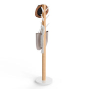 UMBRA - Flapper Coat Rack | Modern Entryway Coat Rack and Hat & Accessory Organizer Home & Kitchen White - Natural