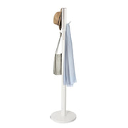 UMBRA - Flapper Coat Rack | Modern Entryway Coat Rack and Hat & Accessory Organizer Home & Kitchen White - Nickel