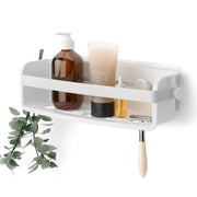 UMBRA - Flex Adhesive Bin | Adhesive Wall - Mounted Storage Organizer for Small Spaces Home & Kitchen White