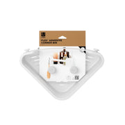 UMBRA - Flex Adhesive Corner Bin | Adhesive Corner Storage for Bathroom & Kitchen Home & Kitchen White