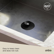UMBRA - Flex Drain Plug & Hair Catcher | Silicone Strainer Home & Kitchen Black
