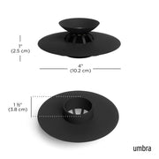 UMBRA - Flex Drain Plug & Hair Catcher | Silicone Strainer Home & Kitchen Black