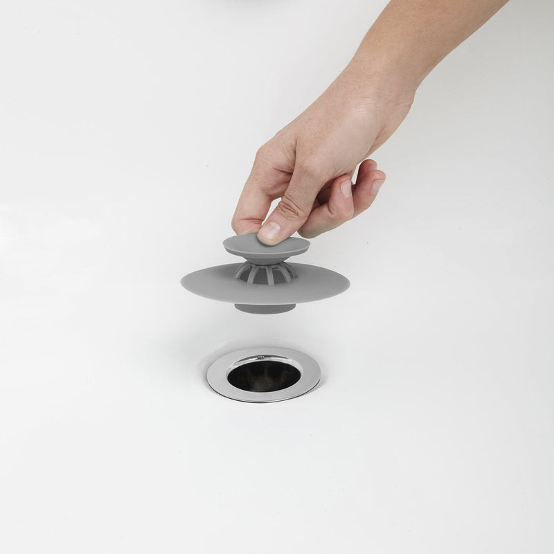 UMBRA - Flex Drain Plug & Hair Catcher | Silicone Strainer Home & Kitchen Grey