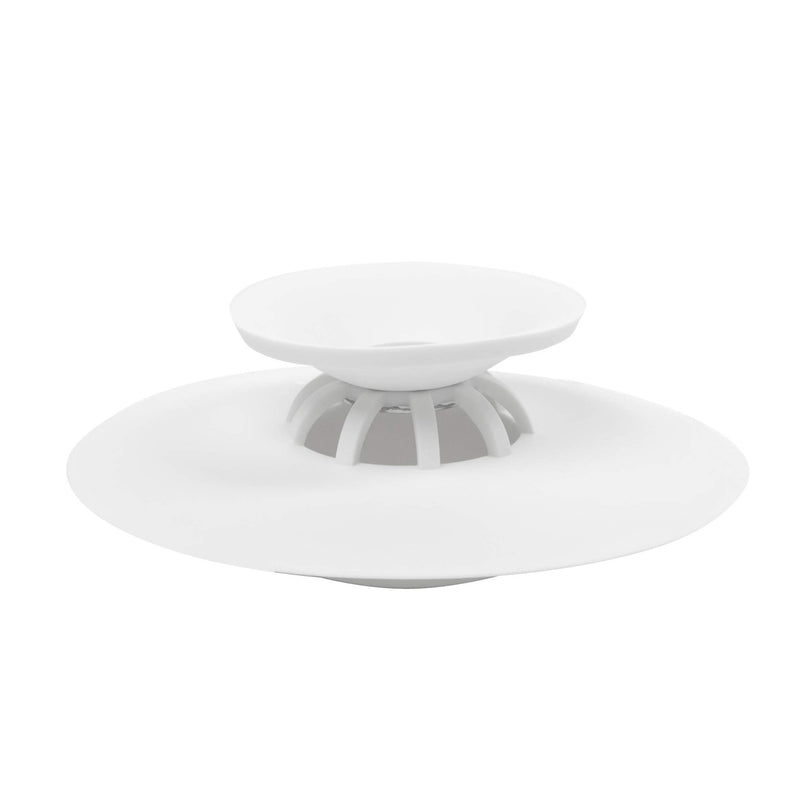 UMBRA - Flex Drain Plug & Hair Catcher | Silicone Strainer Home & Kitchen White