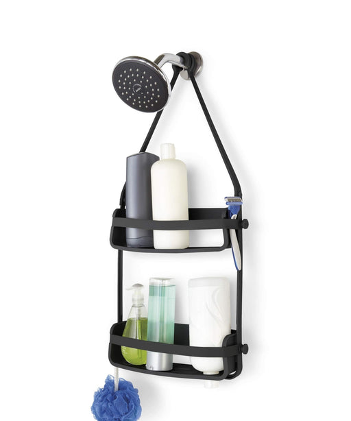 UMBRA - Flex Shower Caddy | Adjustable Hanging Bathroom Organizer & Storage Shelf Home & Kitchen Black