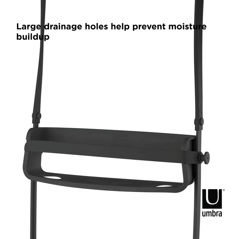 UMBRA - Flex Shower Caddy | Adjustable Hanging Bathroom Organizer & Storage Shelf Home & Kitchen Black