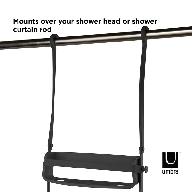 UMBRA - Flex Shower Caddy | Adjustable Hanging Bathroom Organizer & Storage Shelf Home & Kitchen Black