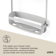 UMBRA - Flex Shower Caddy | Adjustable Hanging Bathroom Organizer & Storage Shelf Home & Kitchen Grey