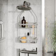 UMBRA - Flex Shower Caddy | Adjustable Hanging Bathroom Organizer & Storage Shelf Home & Kitchen Grey