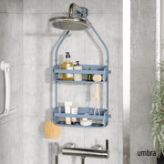 UMBRA - Flex Shower Caddy | Adjustable Hanging Bathroom Organizer & Storage Shelf Home & Kitchen Slate Blue