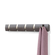 UMBRA - Flip 5 Wall Hook | Modern Rotating Wall - Mounted Organizer for Home Home & Kitchen Driftwood - Nickel