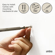 UMBRA - Flip 5 Wall Hook | Modern Rotating Wall - Mounted Organizer for Home Home & Kitchen Driftwood - Nickel