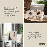 UMBRA - Flute Picture Frame Home & Kitchen Chrome 4x6"