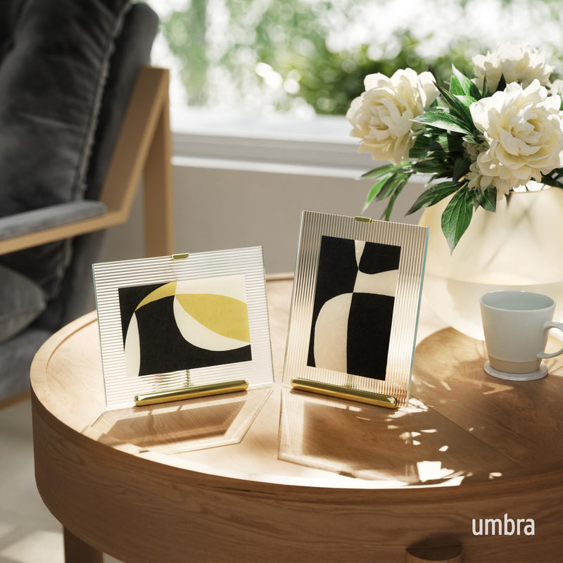 UMBRA - Flute Picture Frame Home & Kitchen Chrome 4x6"