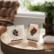 UMBRA - Flute Picture Frame Home & Kitchen Chrome 4x6"
