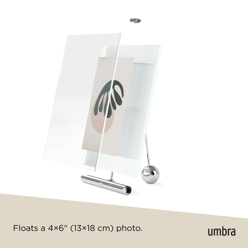UMBRA - Flute Picture Frame Home & Kitchen Chrome 4x6"