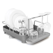 UMBRA - Holster Dish Rack | Over - Sink Drying Organizer with Cutlery Holder and Drip Tray Home & Kitchen Charcoal