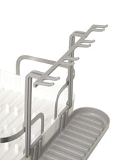 UMBRA - Holster Dish Rack | Over - Sink Drying Organizer with Cutlery Holder and Drip Tray Home & Kitchen White