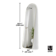 UMBRA - Hubba Arched Leaning & Wall Mirror Home & Kitchen Brass