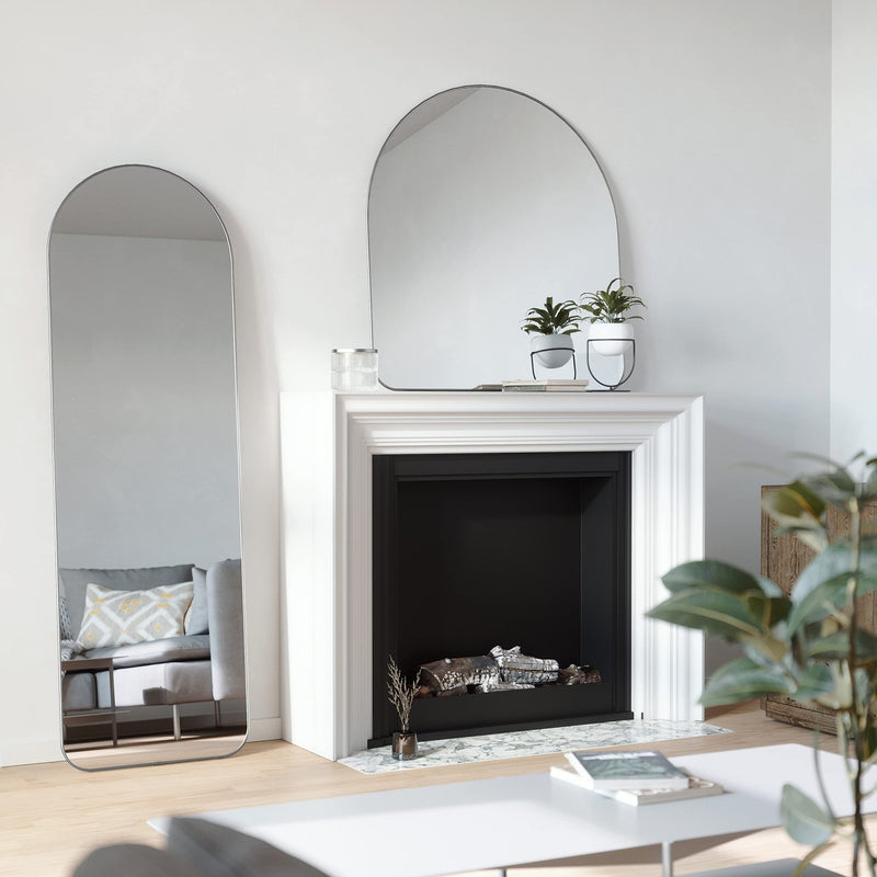 UMBRA - Hubba Arched Leaning & Wall Mirror Home & Kitchen Metallic Titanium