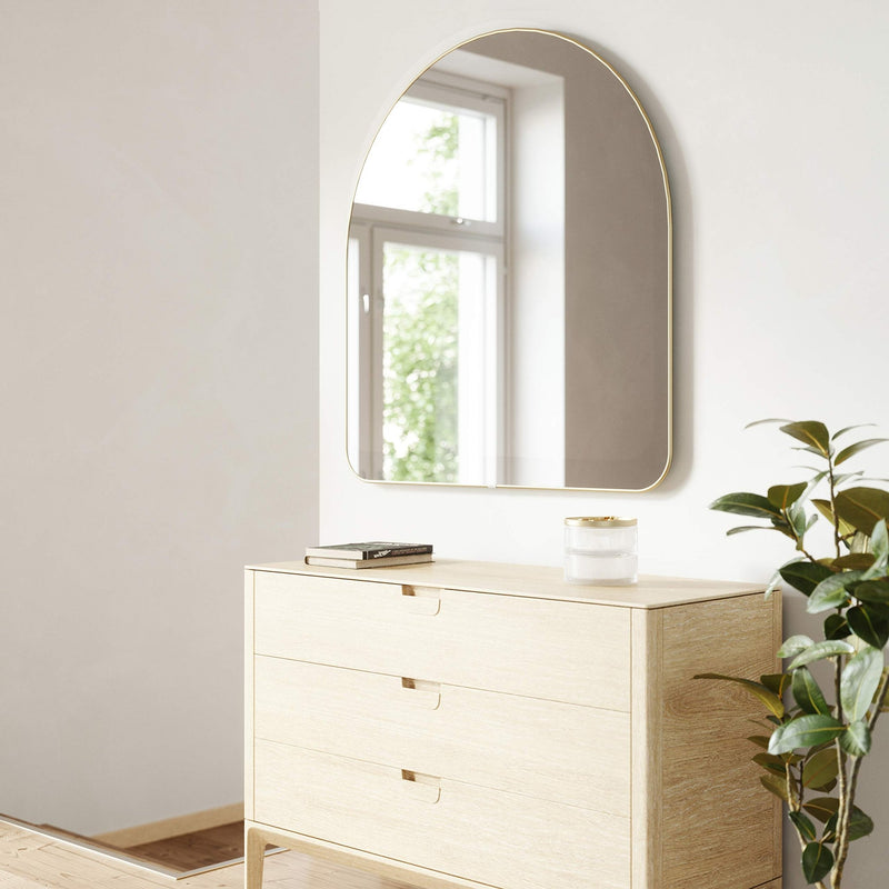 UMBRA - Hubba Arched Wall Mirror Home & Kitchen Brass