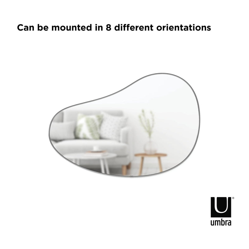 UMBRA - Hubba Pebble Wall Mirror Home & Kitchen Metallic Titanium