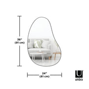 UMBRA - Hubba Pebble Wall Mirror Home & Kitchen Metallic Titanium