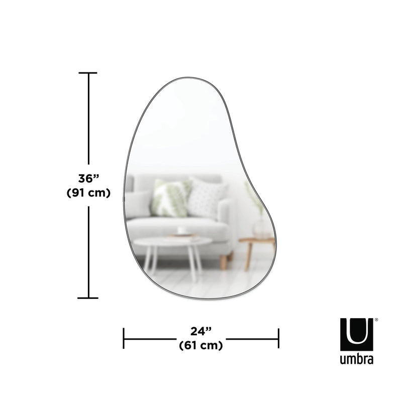 UMBRA - Hubba Pebble Wall Mirror Home & Kitchen Metallic Titanium