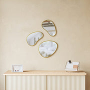 UMBRA - Hubba Pebble Wall Mirrors, Set of 3 Home & Kitchen Brass