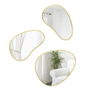 UMBRA - Hubba Pebble Wall Mirrors, Set of 3 Home & Kitchen Brass
