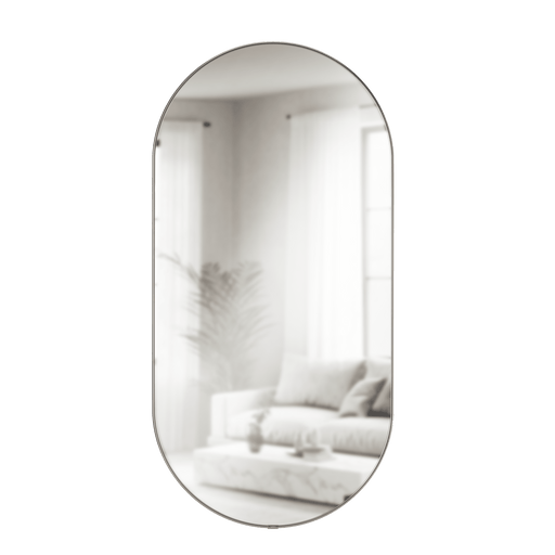 UMBRA - Hubba Pill Mirror _ Metallic - Titanium / 36x18 Home & Kitchen