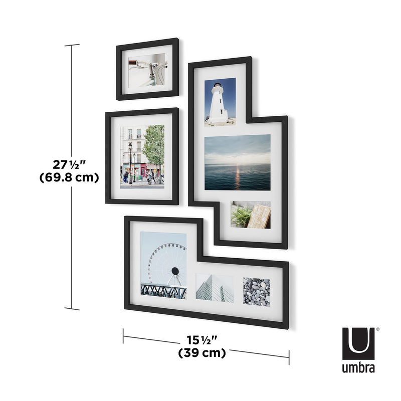 UMBRA - Mingle Wall Picture Frames, Set of 4 Home & Kitchen Black