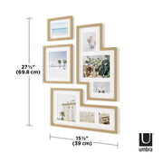 UMBRA - Mingle Wall Picture Frames, Set of 4 Home & Kitchen Natural