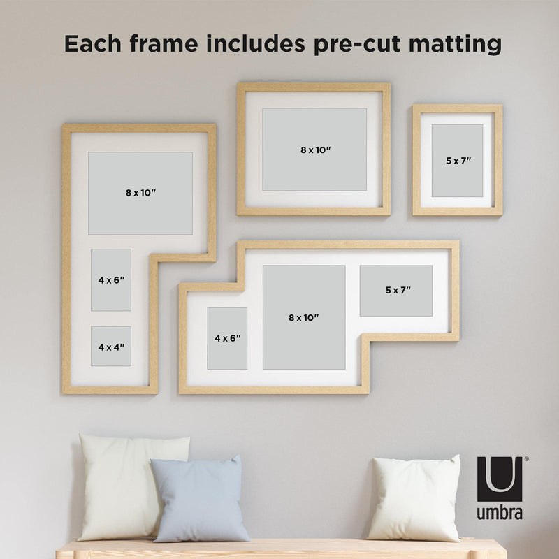 UMBRA - Mingle Wall Picture Frames, Set of 4 Home & Kitchen Natural