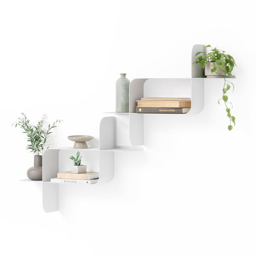 UMBRA - Montage Metal Wall Shelves | Set of 2 Home & Kitchen White