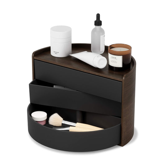 UMBRA - Moona Storage Box Home & Kitchen Black - Walnut