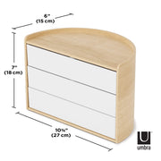 UMBRA - Moona Storage Box Home & Kitchen White - Natural