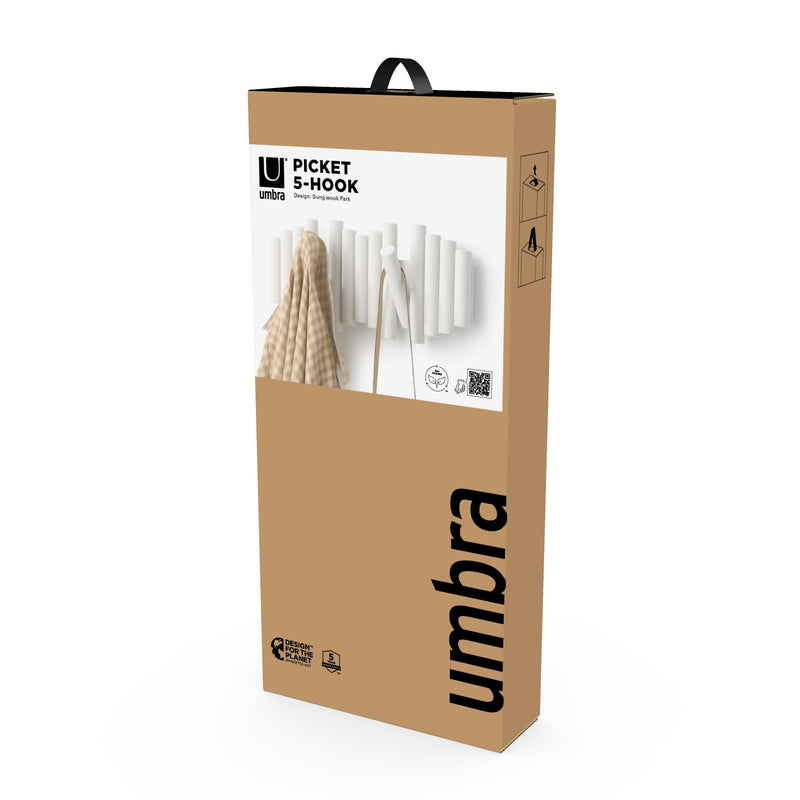 UMBRA - Picket 5 Wall Hook Home & Kitchen Natural