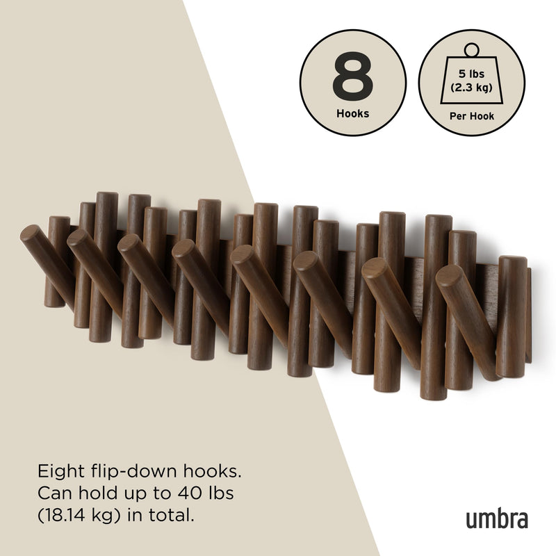UMBRA - Picket 8 Wall Hook Home & Kitchen Natural