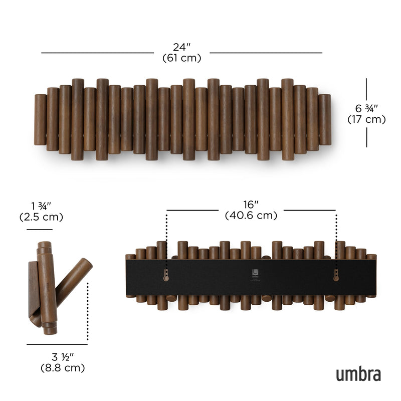 UMBRA - Picket 8 Wall Hook Home & Kitchen Natural