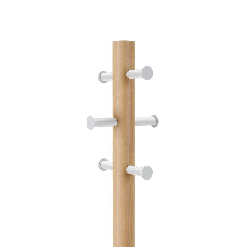 UMBRA - Pillar Stool and Coat Rack Home & Kitchen White - Natural