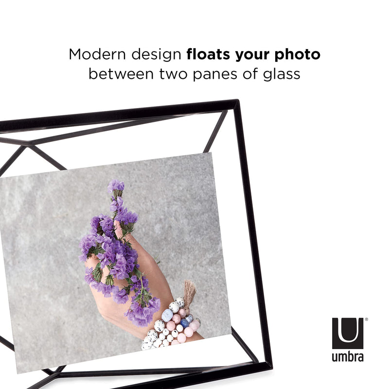 UMBRA - Prisma Picture Frame | Modern Geometric Photo Frame Home & Kitchen Black 4x6" (10x15 cm)