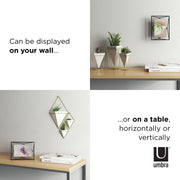 UMBRA - Prisma Picture Frame | Modern Geometric Photo Frame Home & Kitchen Black 4x6" (10x15 cm)